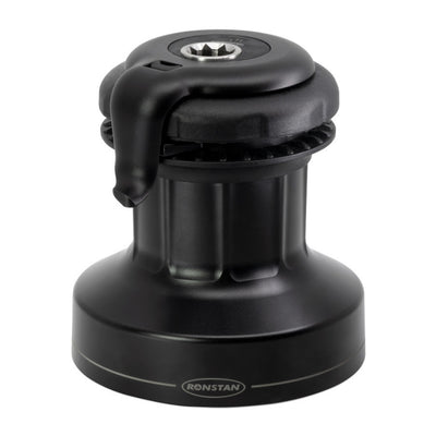 Ronstan Self Tailing Winch Orbit Size 40 - Aluminum Black / Two Speed / QuickTrim™ (RA6402)