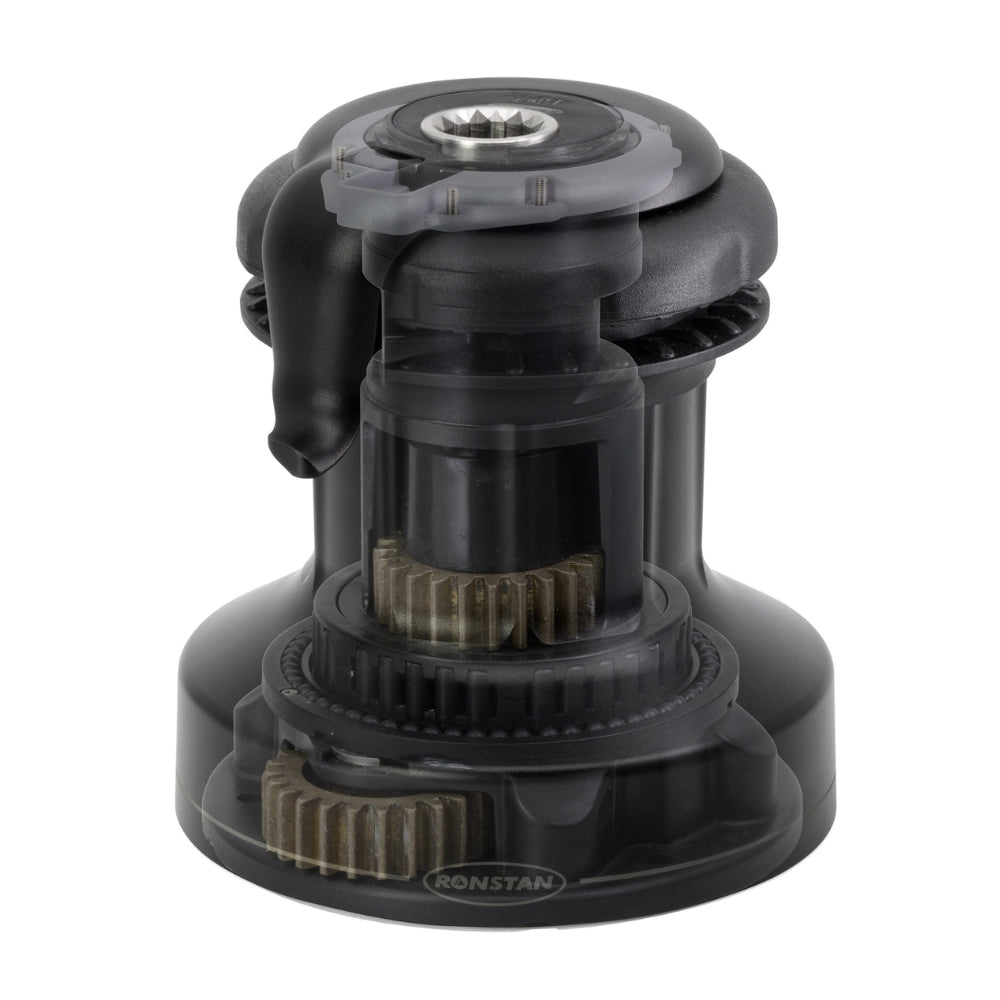 Ronstan Self Tailing Winch: Orbit Size 40 w/ QuickTrim (Black) - 2 Speed_Additional2