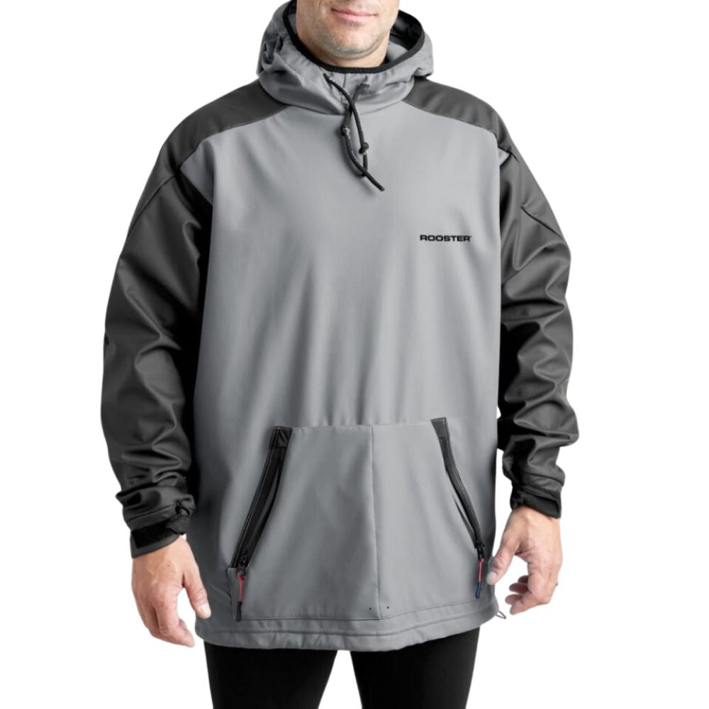 Rooster Water Resistant Grey Aquafleece Hoodie – MAURIPRO