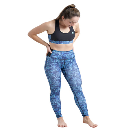 Rooster Women's UV Sports Leggings - Sea Grass