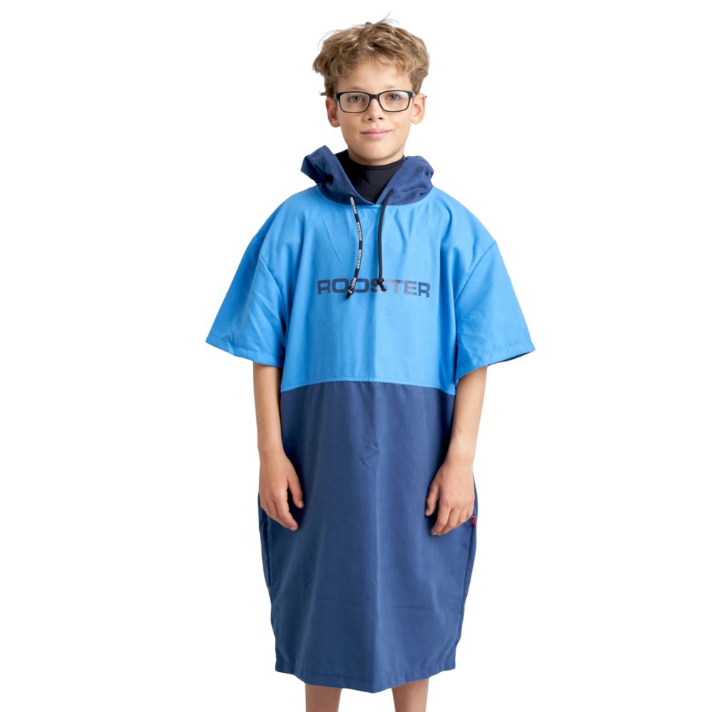 Rooster Junior Quick Dry Microfibre Poncho - Light Blue (134078)