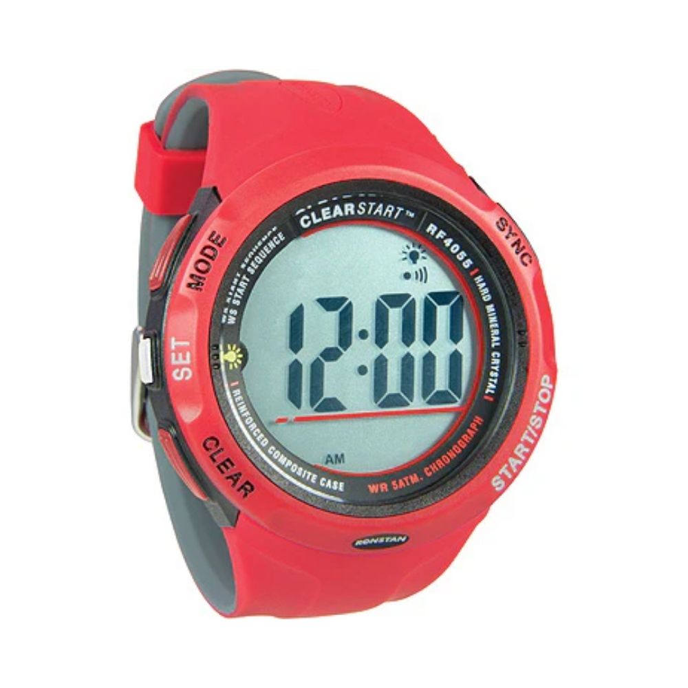 Ronstan CleartStart Sailing Watch, 50mm - Red/Grey