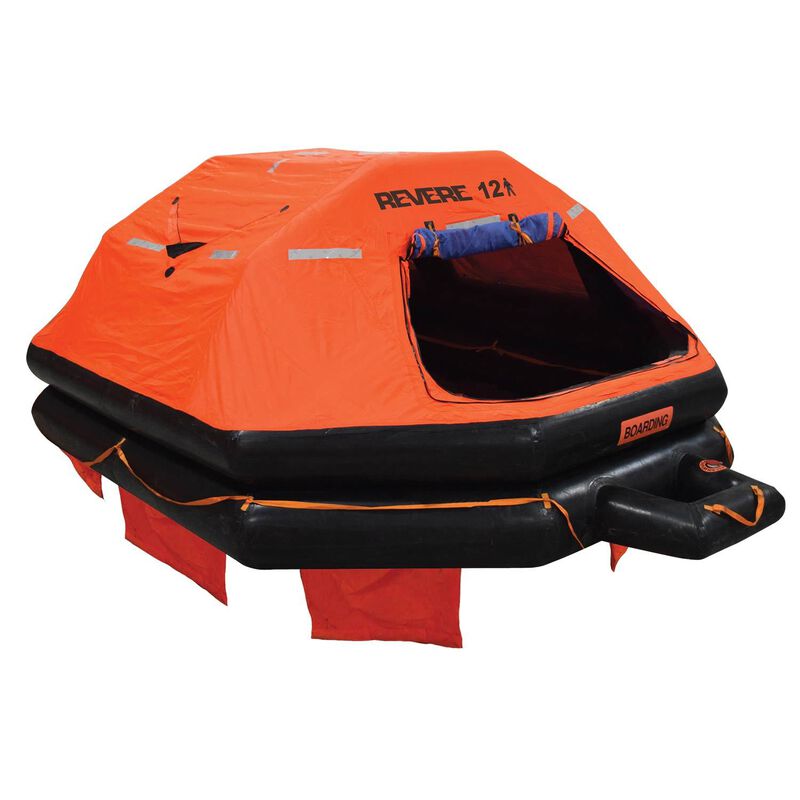 Revere Liferaft USCG/Solas, 12 Prs, Round Canister (B)