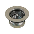 Scandvik Drain & Fittings - Sink Drain w/ Basket & Stopper (Stainless Steel) - Drain Hole: 1 7/8 in (47.6 mm)