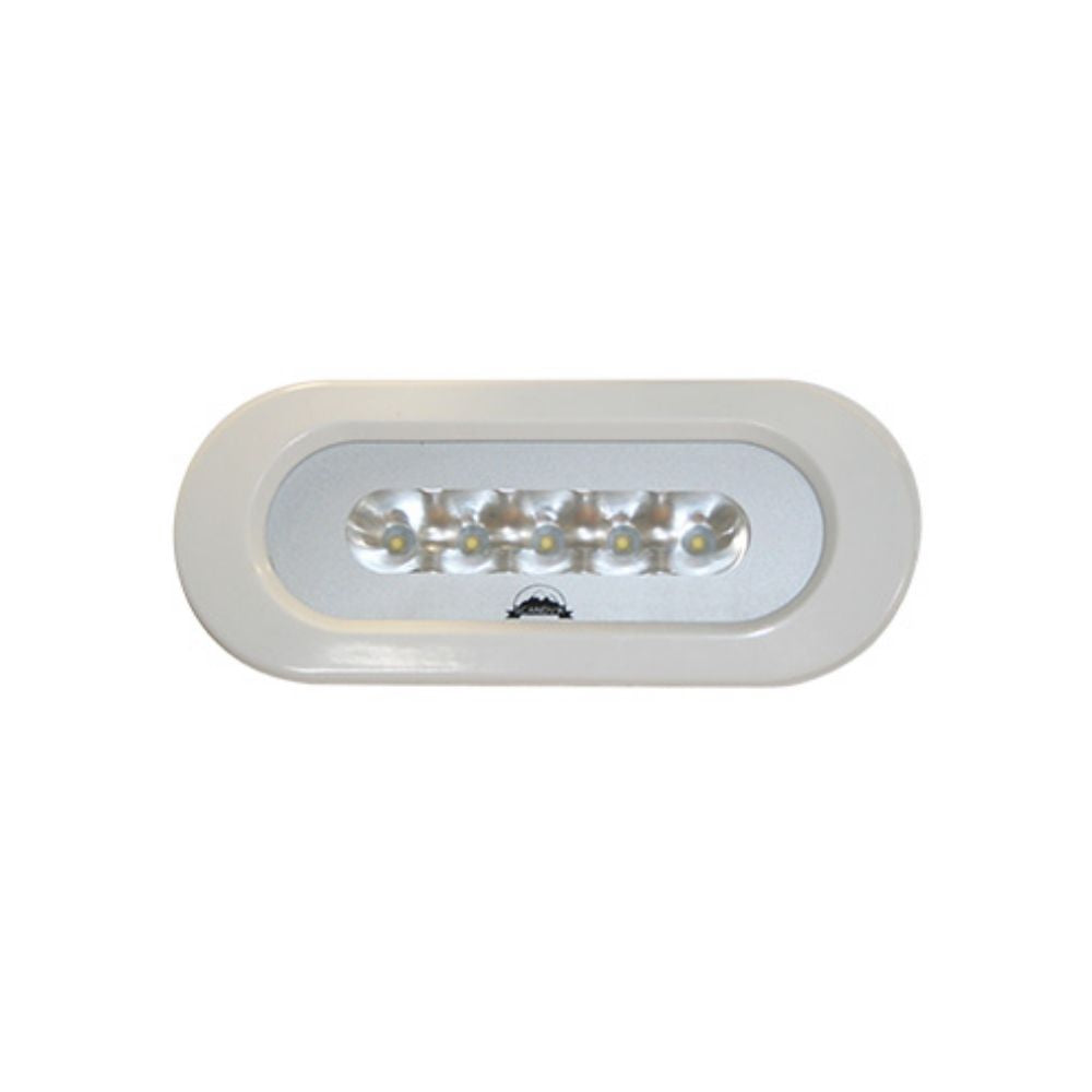 Scandvik Spreader Lights - Flush Mount - C White - Polycarbonate / White Finish (6") - LED
