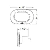 Scandvik Spreader Lights - Flush Mount - Daylight - Polycarbonate / Black Finish (4") - LED_Additional1