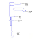 Scandvik Basin Mixer / Nordic - Chrome (Single Lever) (70103)
