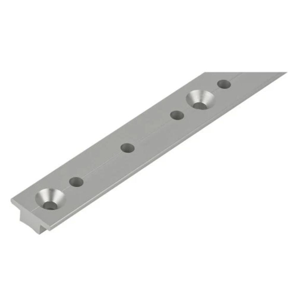 Schaefer Track Race (Silver) - Length: 12.0 ft (3.7 m) - 1.0 x 1/8 in (25.0 x 3.0 mm)