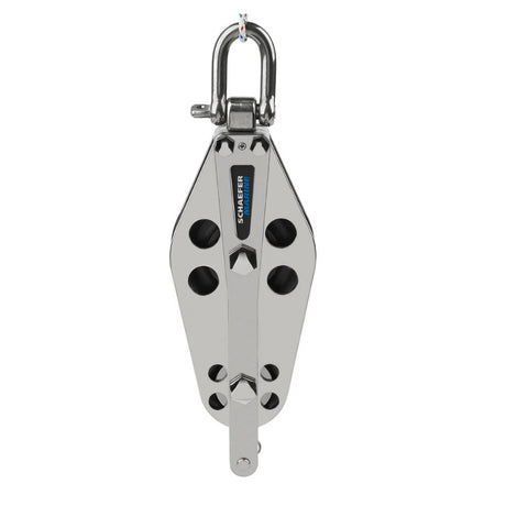 Schaefer SS Fiddle Block 3-Way Universal Head/ Becket/ Aluminum Sheave/ Nomex/BB