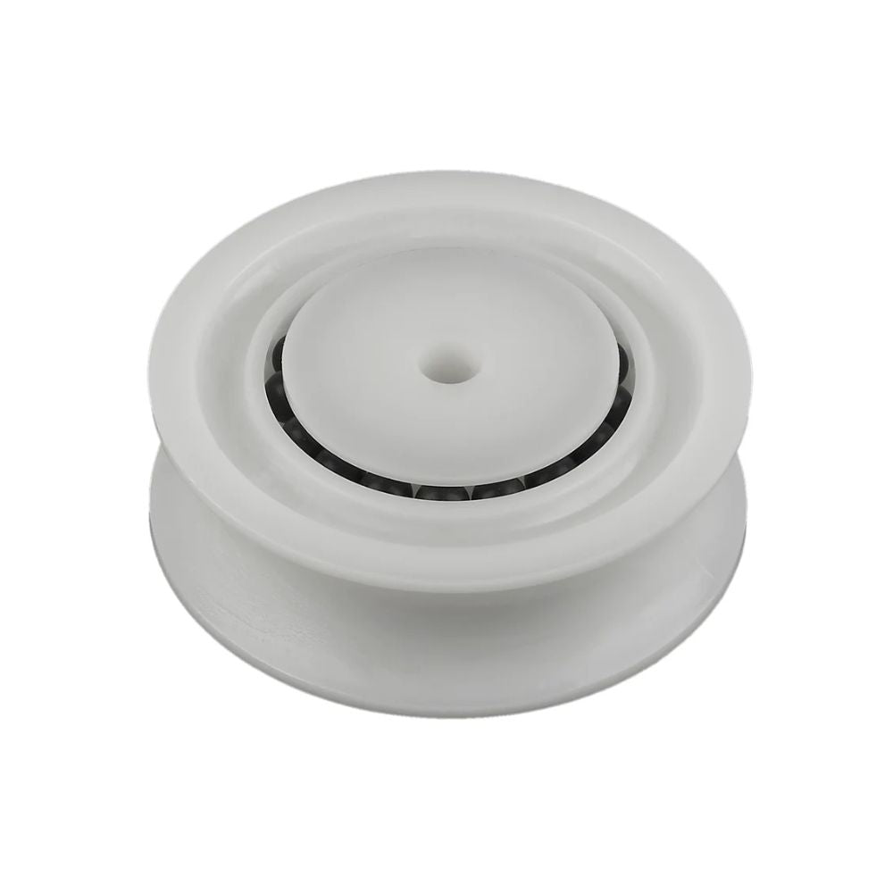 Schaefer Delrin Sheave - O. Dia: 2 3/8 in (60.0 mm) - White