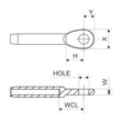 Selden Terminal - Eye Wire Ø16 (Gibb)