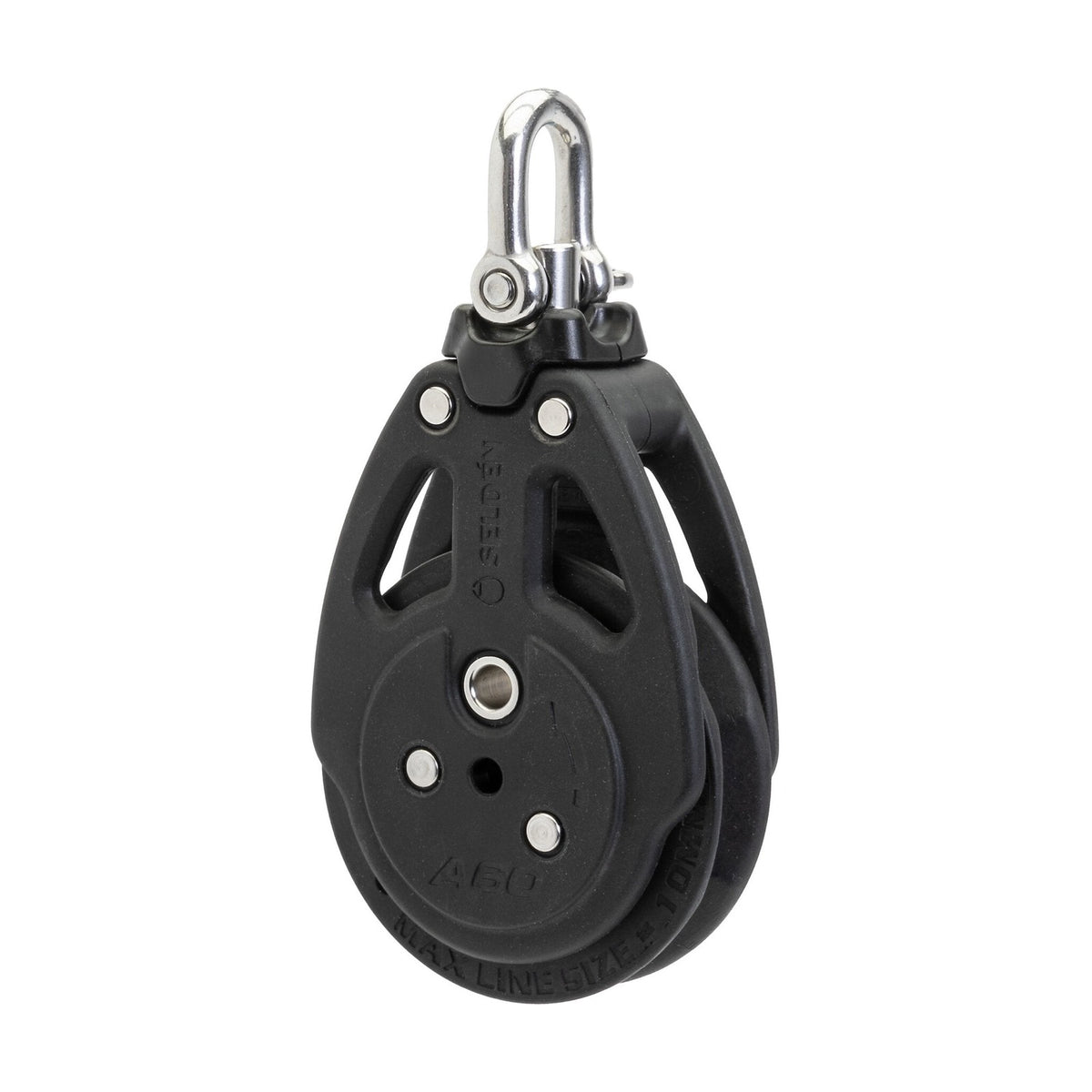 Selden A60 - 60 mm Automatic Ratchet Block, Single, Swiveling/Fixed