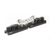 Selden System 30 - Double Main Ball Bearing Car Assembly, Double Ball Bearing Fiddles, 8:1 Purchase, Stainless Toggle Link with Stand-Ups