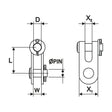 Selden Double Jaw Toggle for ø8 mm Wire Application