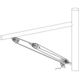 Selden 40 Ball Bearing Block - Fiddle Hook Cam Eye (404-101-19R)