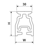 Selden Track System 42 High Beam - Length: 8.2 ft (2.5 m) (444-011-05)