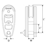 Selden 40 High Load Block (Halyard) (404-501-01R)