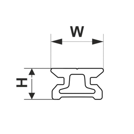Selden Track System 15 Standard - Length: 4.9 ft (1.5 m) (441-001-03)