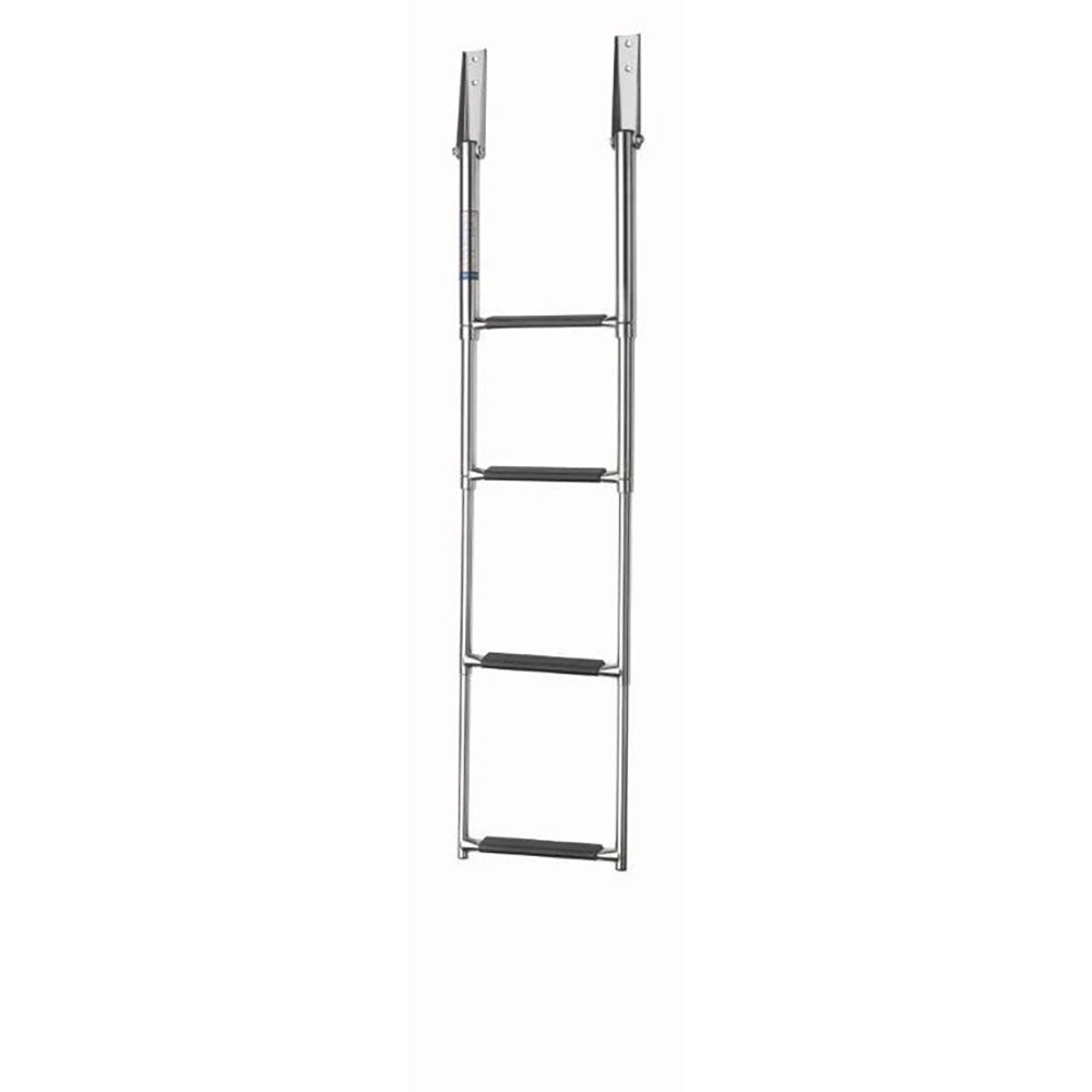 Vetus Telescopic stainless steel (AISI 316) boarding ladder with 4 steps, extended length 1165 mm