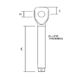 Sta-Lok Threaded Eye End Machined Left Hand - 1" UNF_Additional1