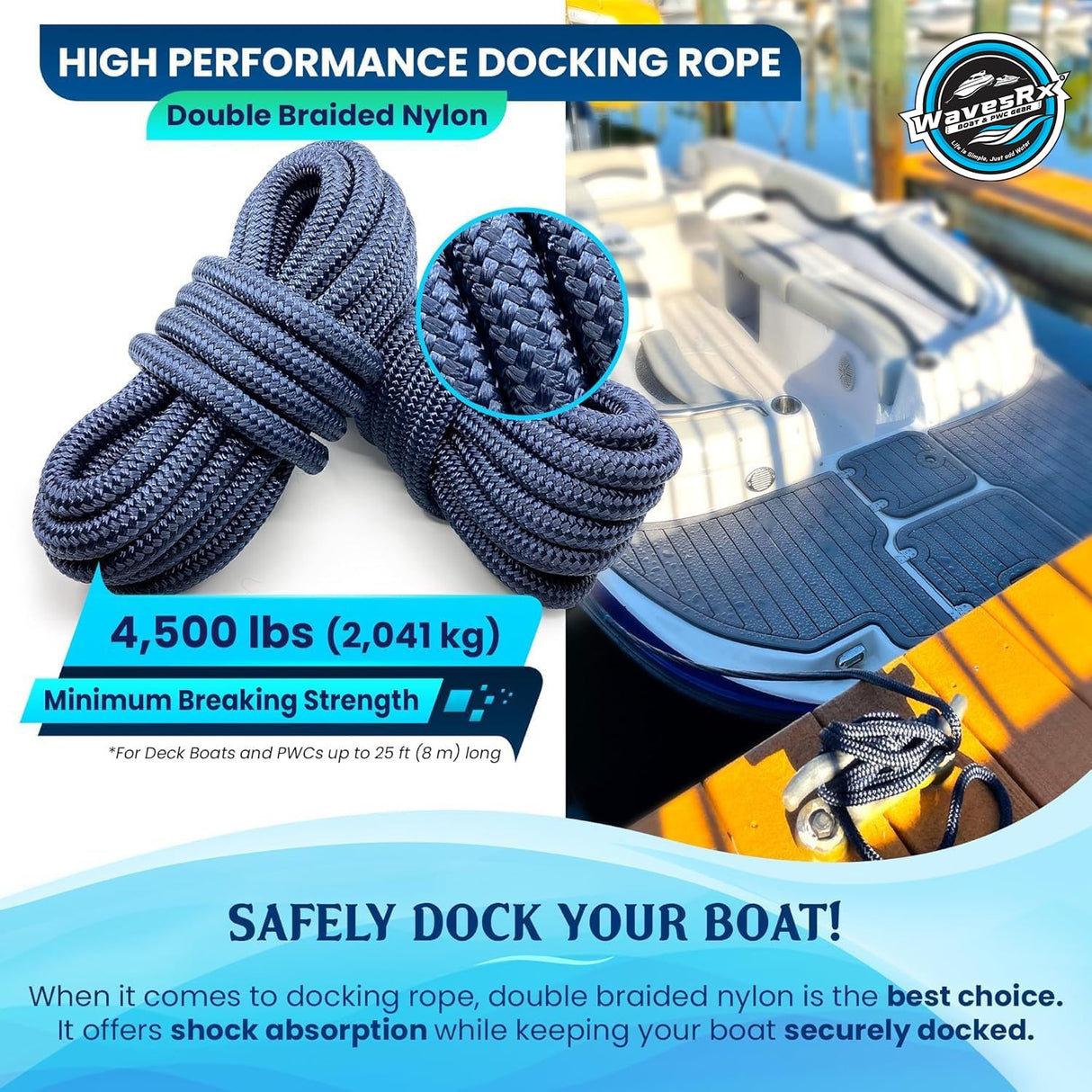 Taylor Made Ring Buoy Holder With 60' Heaving Line
