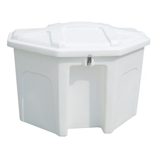Taylor Made Stow 'N Go Poly Dock Box Triangle White W/Recess 50" X 32" X 36" White