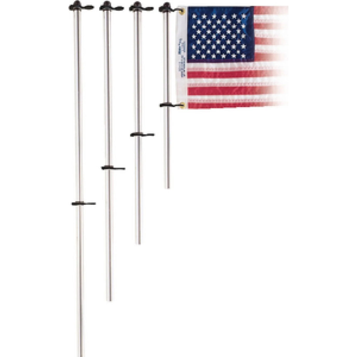 Taylor Made 3/4"*24" Al Flag Pole W/Charlevoix Clips