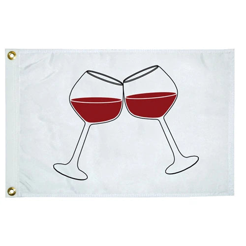 Taylor Made 12X18  Wine Glasses Flag