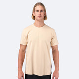 Mens Zhik Logo Cotton T-Shirt - Sand
