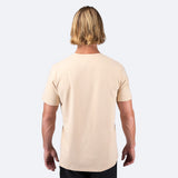 Mens Zhik Logo Cotton T-Shirt - Sand - 2