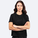 Womens Zhik Logo Cotton T-Shirt - Black - 4