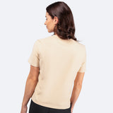 Womens Zhik Logo Cotton T-Shirt - Sand - 2