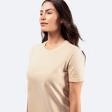 Womens Zhik Logo Cotton T-Shirt - Sand - 3