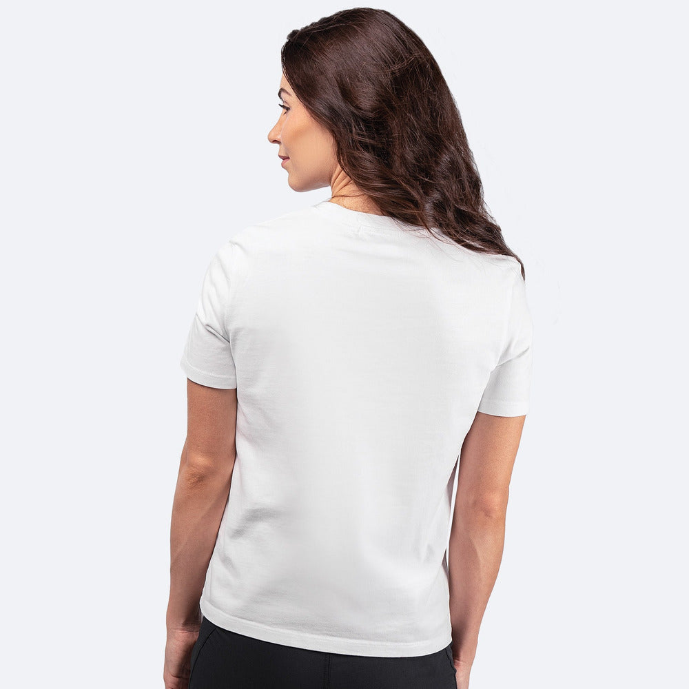 Womens Zhik Logo Cotton T-Shirt - White - 3