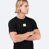 Mens Zhik Block Logo Cotton T-Shirt - Black - 2