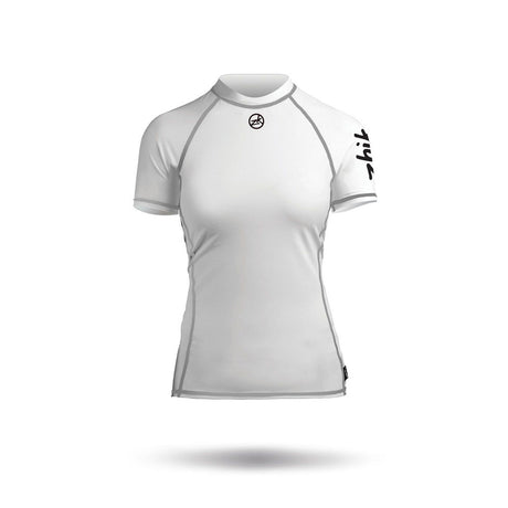 Zhik Short Sleeve Spandex Top - Women (White)