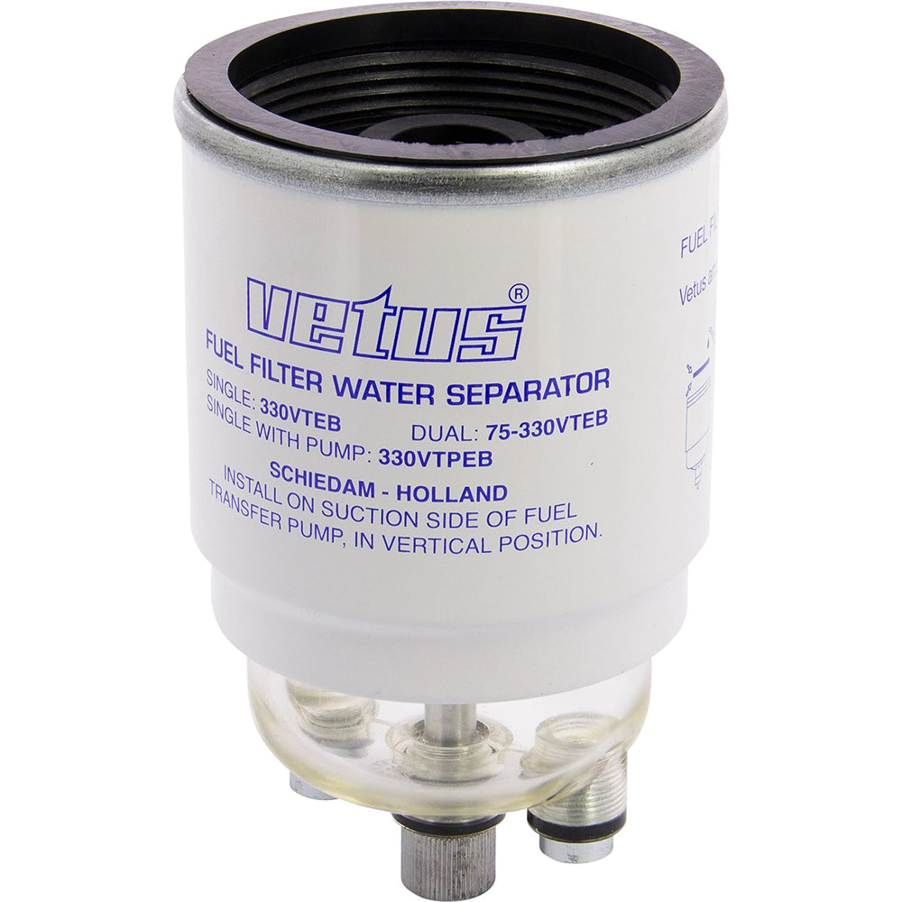 Vetus Replacement fuel filter element CE/ABYC, 10 micron, max 190 l/h (50 gph) - blue