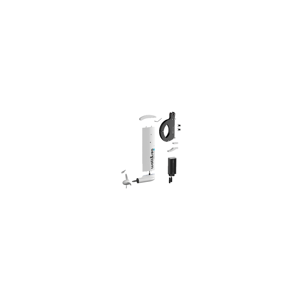 Watt & Sea Lifting bracket with cam-cleat + fastening kit for transom (K-03)