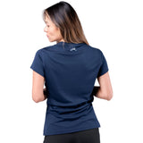 Zhik T-Shirt - UV Active Short Sleeve - Navy (Women) (ATP-0075-W-NVY-LLL)
