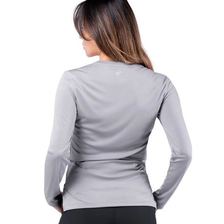 Zhik T-Shirt - UV Active Long Sleeve - Grey (Women) (ATP-0070-W-GRY-LLL)