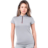 Zhik UV Active Zip Sports Polo (Women) - Grey (ATP-0085-W-GRY-LLL)