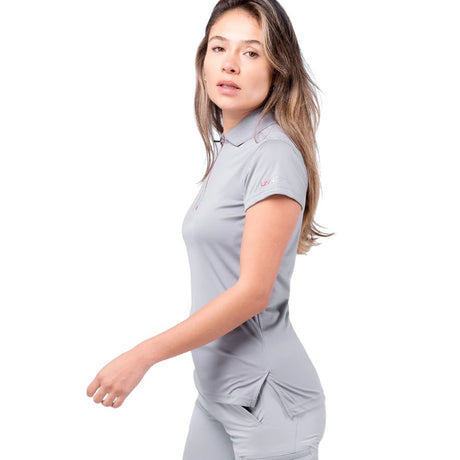Zhik UV Active Zip Sports Polo (Women) - Grey (ATP-0085-W-GRY-LLL)
