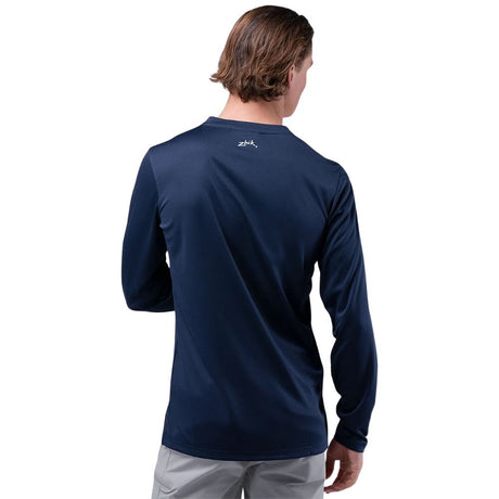 Zhik T-Shirt - UV Active Long Sleeve - Navy (ATP-0070-M-NVY-LLL)