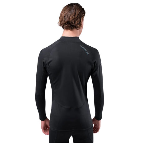 Zhik Rash Guard - Eco Spandex - Long Sleeve Top - Black (Men) (DTP-0063-M-BLK-LLL)
