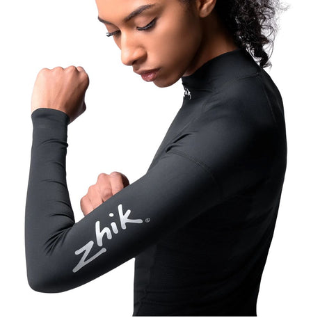 Zhik Rash Guard - Eco Spandex - Long Sleeve Top - Black (Women) (DTP-0063-W-BLK-LLL)