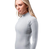 Zhik Rash Guard - Eco Spandex - Long Sleeve Top - Platinum (Women) (DTP-0063-W-PLT-LLL)