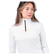 Zhik UVActive High Collar 1/4 Zip Top - Women (White)