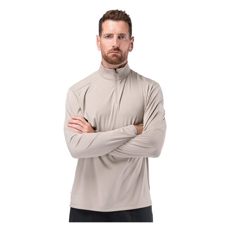Zhik UVActive Zip Long Sleeve Tech Top - Men (Stone)