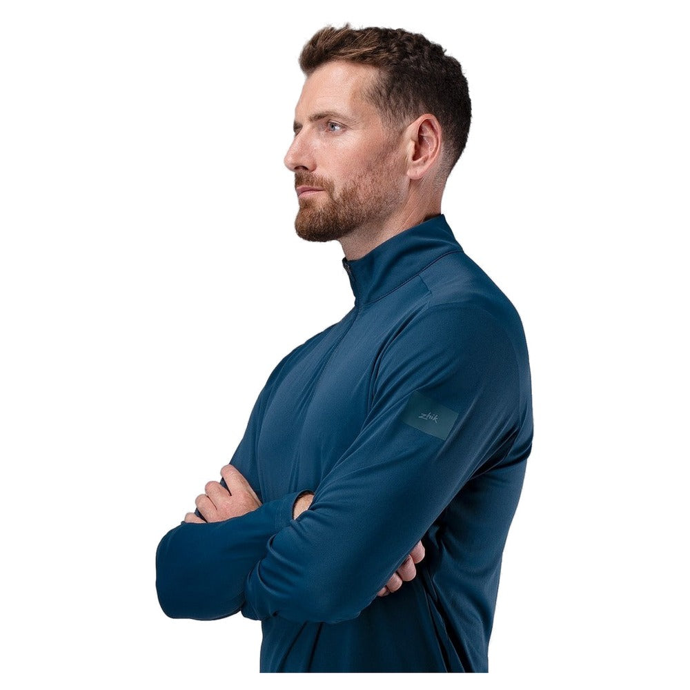 Zhik UVActive Zip Long Sleeve Tech Top - Men (Deep Teal)