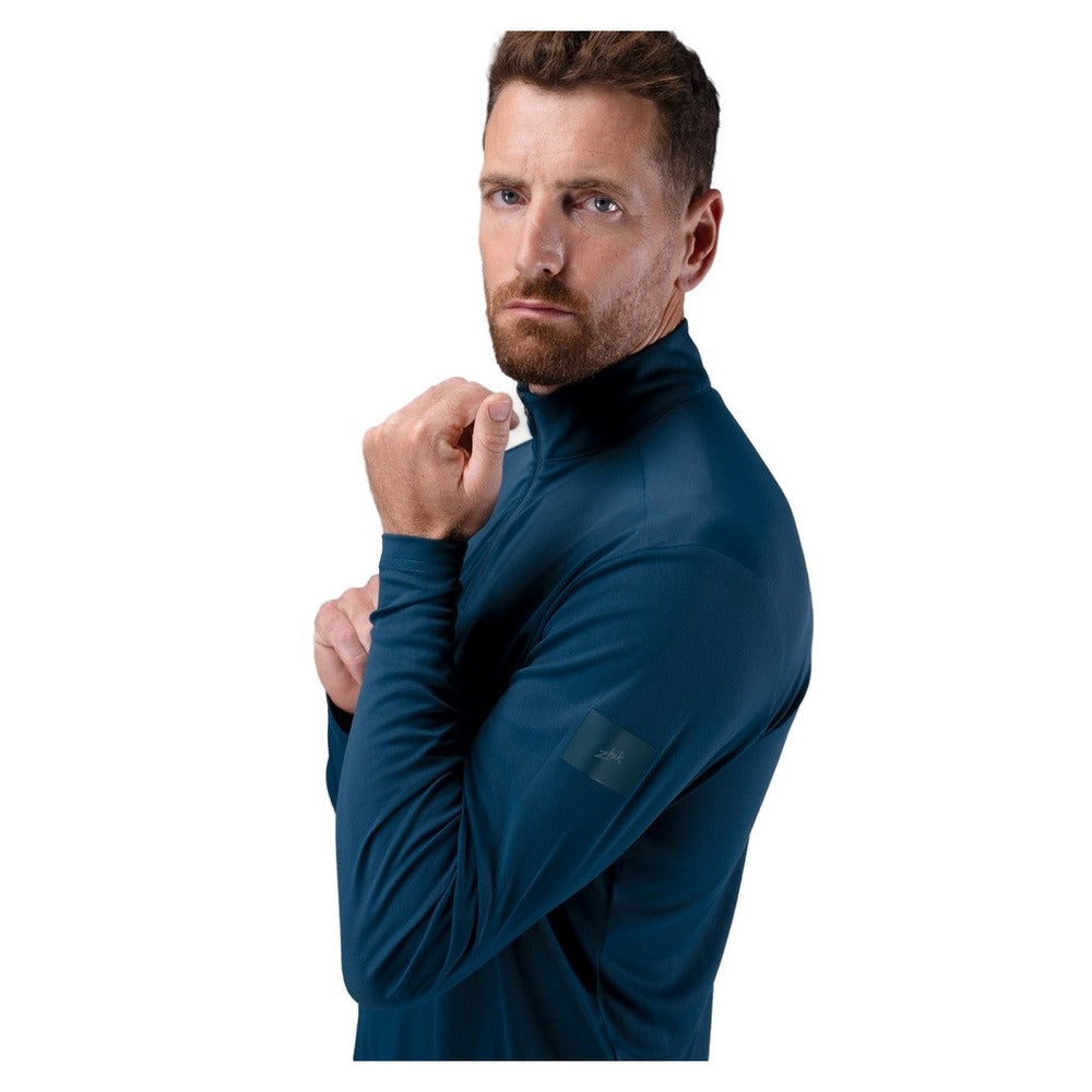 Zhik UVActive Zip Long Sleeve Tech Top - Men (Deep Teal)
